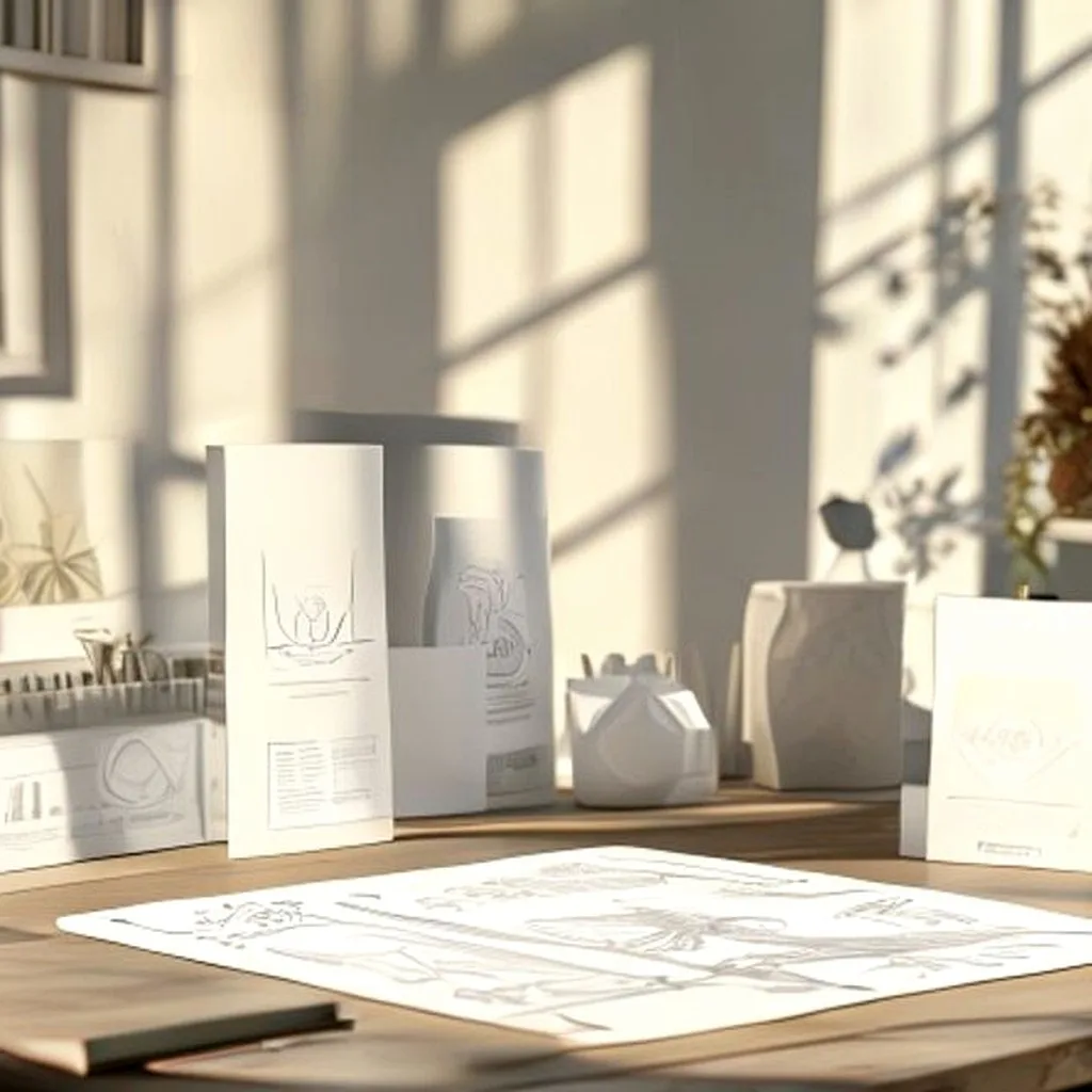 Packaging design layout sample image