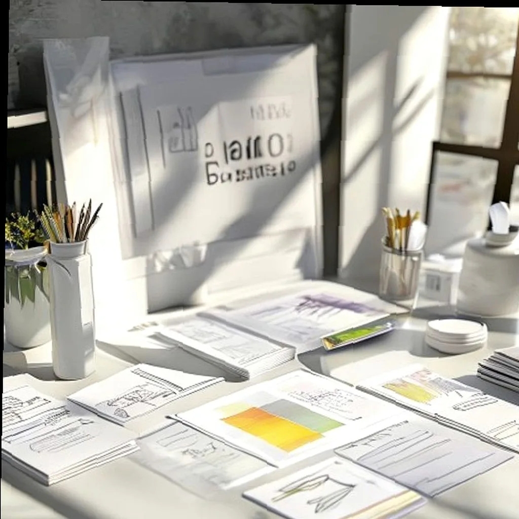 Brand color and identity layout sample