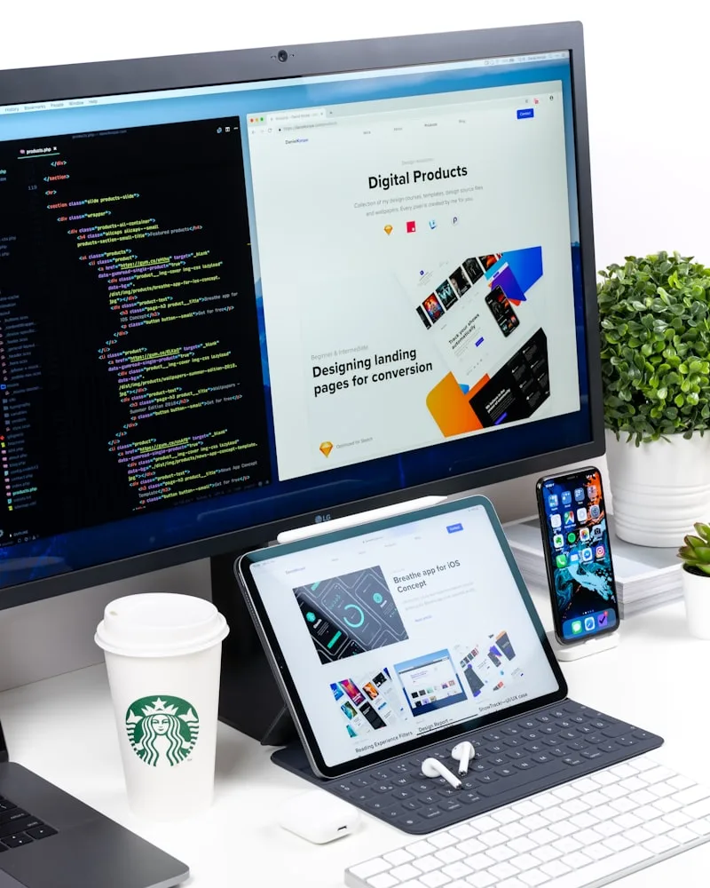Web and app design development